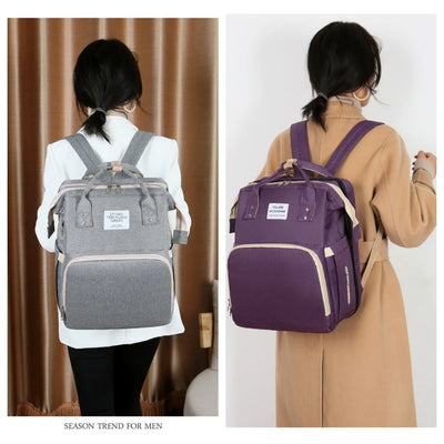 Upgraded Version of Mummy Bag Multifunctional Folding Mummy Bag Large Capacity Foldable Crib Bag Portable Mummy Backpack