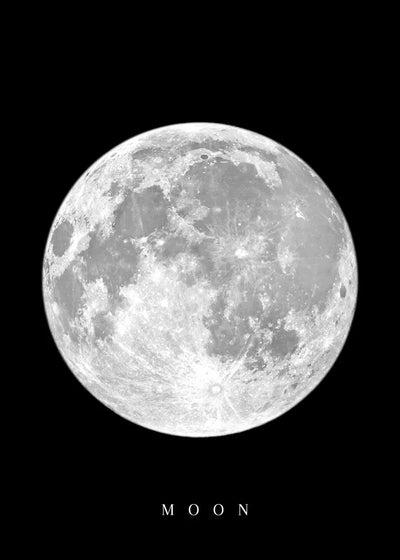 Black White Art Moon Phase Posters Aesthetic Canvas Prints Painting Wall Picture for Living Room Bar Cafe Home Decor Cuadros