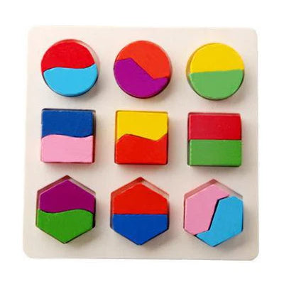 Wooden Puzzle Montessori Toys for Baby 1 2 3 Years Old Kids Alphabet Number Shape Matching Games Children Early Educational Toys