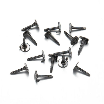 100pc Metal Locking Pin Back Brooch Badge Holder Lapel Base For DIY Jewellery Material Making Supply Craft Accessories Handmade