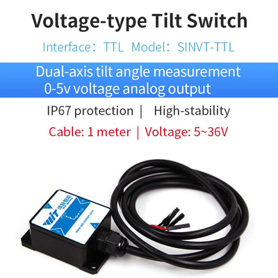 WitMotion HWT9053 AHRS 3-Axis Acceleration+Gyro+Euler Point+Mag filed, built in MMC3630 Mag filed chip and  IP67 Waterproof