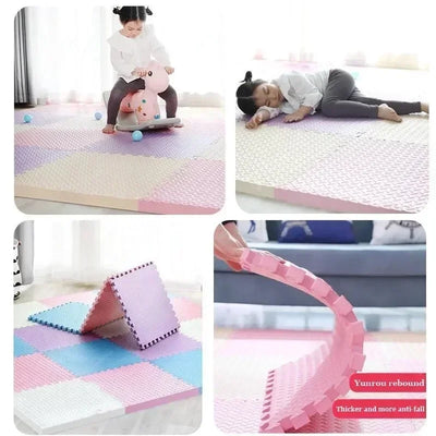 4-16Pcs Foam Baby Play Mat Puzzle Mat Kids Interlocking Exercise Rugs Floor Tiles Toy Carpet Soft Carpet Bedroom Decor 30*1cm