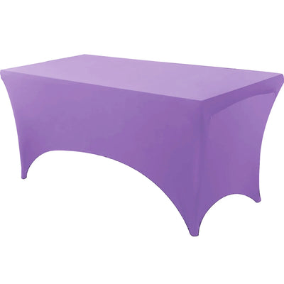 Spandex Rectangle Table Cloth Lycra, Washable and Wrinkle Resistant Table Cover Fitted for Event, Wedding Banquet Party