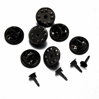 100pc Metal Locking Pin Back Brooch Badge Holder Lapel Base For DIY Jewellery Material Making Supply Craft Accessories Handmade