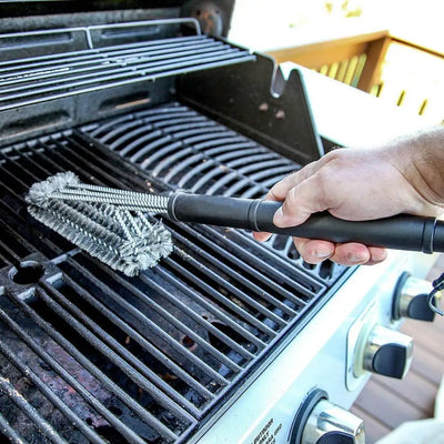 BBQ Brush Grill Cleaning Brush Stainless Steel Oven Grill Brushes And Scraper Barbecue Kit Cleaning Kitchen Tool BBQ Accessories