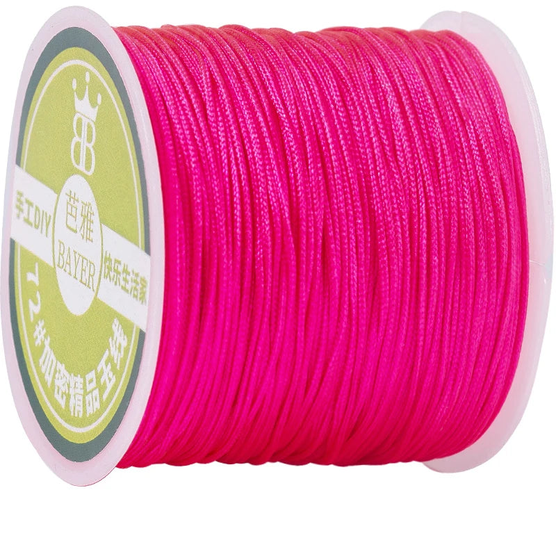 10meters 0.8mm Nylon Thread Cord Macrame Rope Bracelet Braided String For DIY Tassels Beading String Jewelry Making Accessories