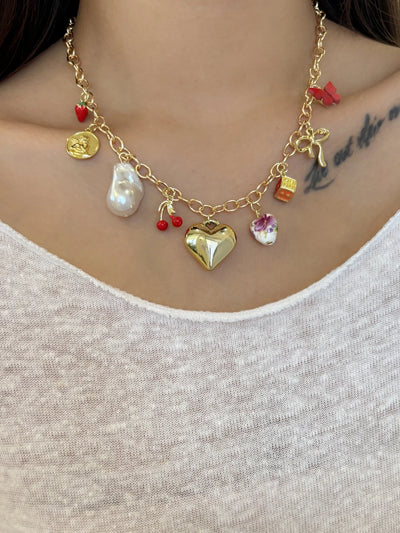 Creative Stainless Steel Starfish Flower Pendant Golden Color Necklace Ladies Charm Fashion Exquisite Jewelry