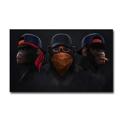 Popular Fashion Monkey Wall Art Posters Modern High End Light Luxury Home Decoration Canvas Painting Mural Picture Print Artwork