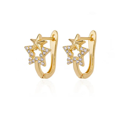Stainless Steel Rabbit Butterfly Earrings for Women Gold Color Hoop Earrings 2024 Trending Aesthetic Jewelry pendientes mujer