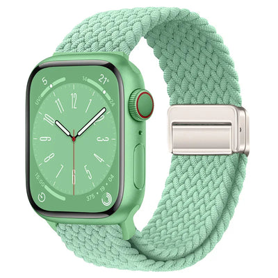 Braided Strap For Apple Watch Band 44mm 40mm 45mm 49mm 41mm 38 buckle Bracelet iWatch Series se 7 3 6 8 9 Ultra 2 Magnetic Band