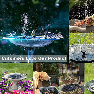 New Solar Water Fountain Pool Pond Waterfall Garden Decoration Buildings Outdoor Bird Bath For Solarna Panel Powered Water Pump
