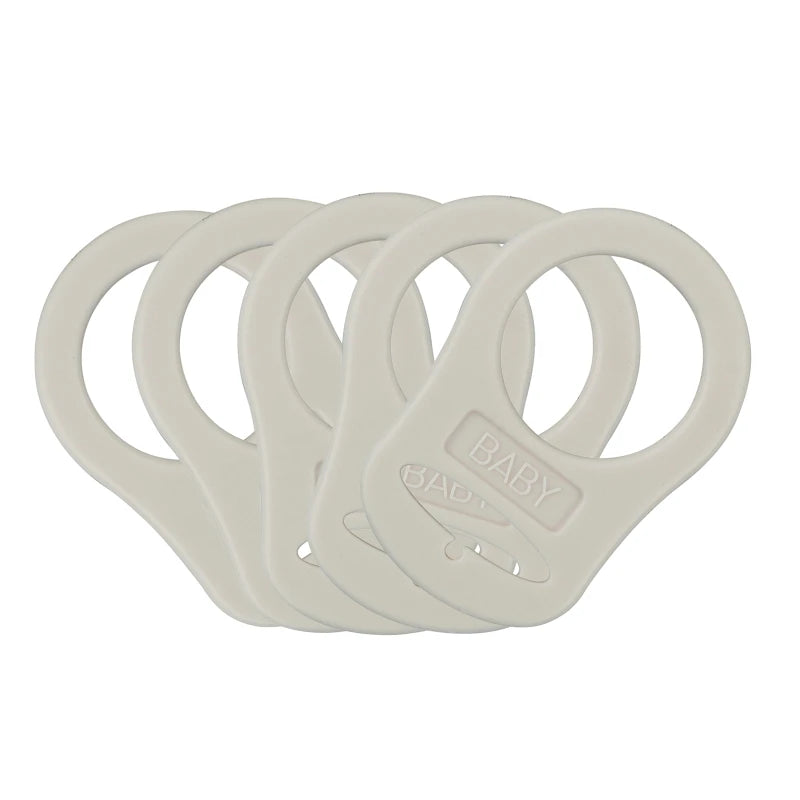 5PCS MULTI-COLOR SILICONE PACIFIER CLIP ADAPTERS FOR MAM DUMMY HOLDERS – UNIVERSAL BABY PACIFIER RING CONNECTORS