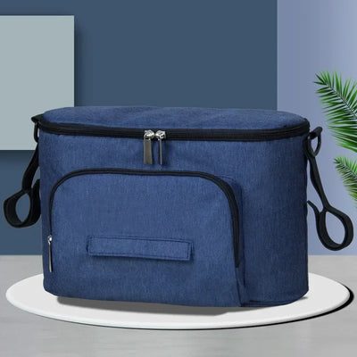 Black Stroller Organizer Bags Mummy Large Capacity Travel Hanging Bag Bottle Holder Pram Diaper Bags Baby Stroller Accessories
