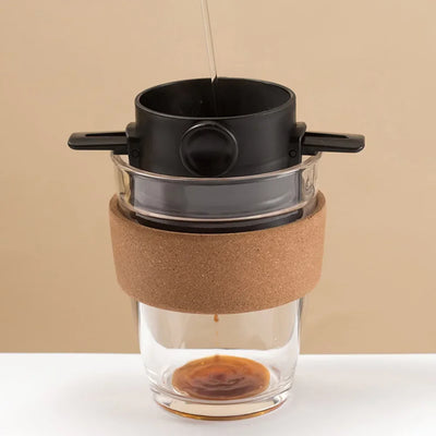 304 Stainless Steel Portable Coffee Filter Drip Coffee Tea Holder Reusable Mug  Dripper Tea Cup Set Pot Coffeeware