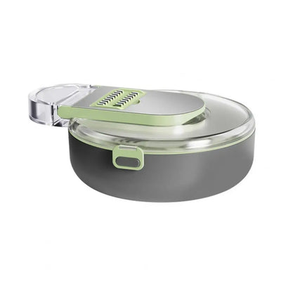 Stainless Steel Kitchen Gadget Multi-purpose Vegetable Chopper with Stainless Steel Blades Draining Container 14-in-1 for Fruits