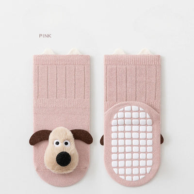 AUTUMN WINTER 3D BONELESS ANTI-SLIP BABY WALKING SOCKS – PUPPY DOLL FLOOR SOCKS FOR INFANTS & TODDLERS