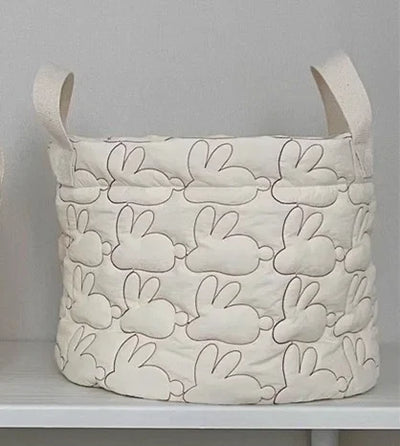 South Korea Ins Dirty Clothes Storage Basket Baby Diaper Storage Basket Home Quilted Children's Toys Clutter Sorting Basket