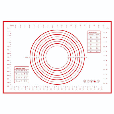 Large Size Silicone Kneading Pad Non-Stick Surface Rolling Dough Mat With Scale Kitchen Cooking Pastry Sheet Oven Liner Bakeware
