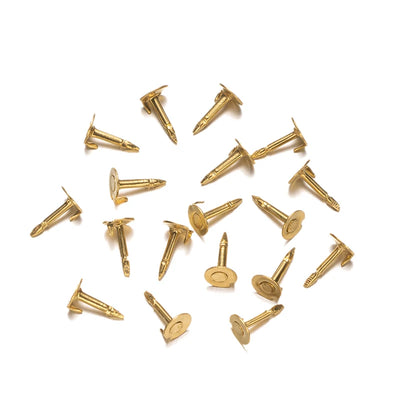 100pc Metal Locking Pin Back Brooch Badge Holder Lapel Base For DIY Jewellery Material Making Supply Craft Accessories Handmade