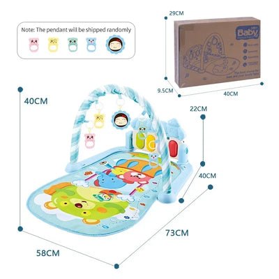 New Baby Music Rack Play Mat Kids Piano Keyboard Carpet Gym Crawling Activity Baby Rug Early Educational Toy for Infant Gift