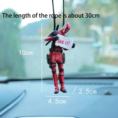 DEADPOOL CAR PENDANT – MINI ACTION FIGURE REARVIEW MIRROR DECORATION