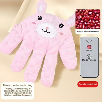 ELECTRIC BABY SOOTHING PALM PILLOW WITH REMOTE CONTROL – HEATED SIMULATED SLAPPING HAND SLEEP AID FOR NEWBORNS