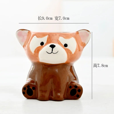 Cartoon Cute Fleshy Flowerpot Desktop Display Potted Container Decoration Gift Balcony Plant Ceramic Creativity