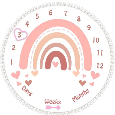 Ylsteed Flannel Month Milestone Blanket Baby First Year Calendar Monthly Growth Chart Shower Gift Newborn Photography  Backdrop
