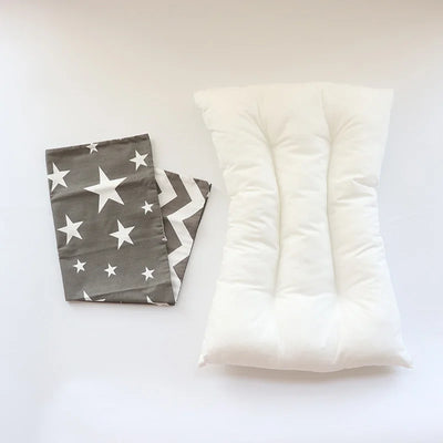 30X50CM BABY PILLOW AND CASE SET, COTTON PILLOWCASE AND PILLOW CORE WITH CARTOON PATTERN FOR KIDS BOYS AND GIRLS