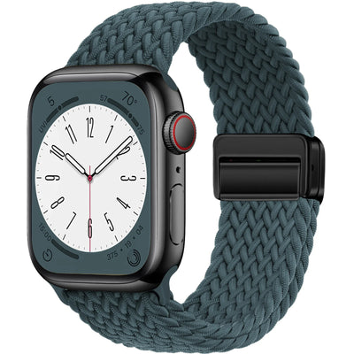 Braided Strap For Apple Watch Band 40mm 45mm 41mm 44mm 49mm 38 magnetic buckle Nylon Bracelet iWatch series se 7 5 6 8 9 Ultra 2