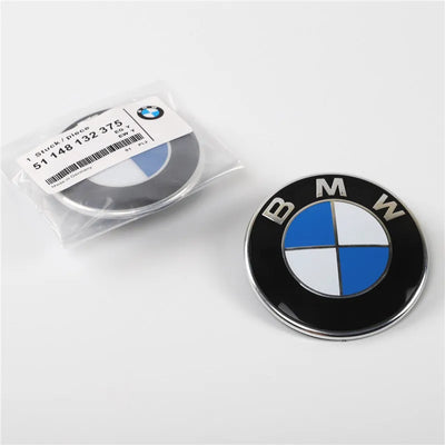 3D ABS 74MM & 82MM BMW HOOD EMBLEM – FRONT BONNET & REAR TRUNK BADGE COVER FOR BMW E39 E46 E30 E36 E87 E60 E90 ACCESSORIES