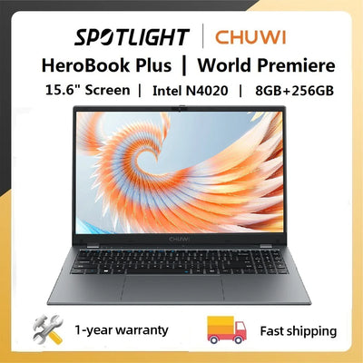 CHUWI Herobook Pro / Herobook Plus Laptop Windows 11 Laptop 14.1inch / 15.6inch FHD Intel N4020 LPDDR4 8GB 256GB SSD Computer PC