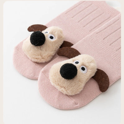 AUTUMN WINTER 3D BONELESS ANTI-SLIP BABY WALKING SOCKS – PUPPY DOLL FLOOR SOCKS FOR INFANTS & TODDLERS