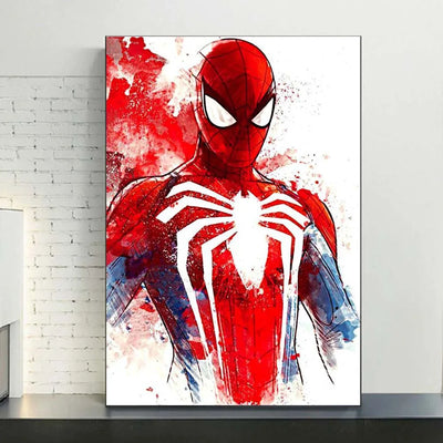 MINISO Marvel Movie Watercolor SpiderMan Superhero Canvas Posters Modern Home Wall Art Painting Print Picture Room Decor Murals