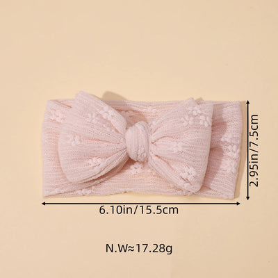 3PCS/SET BABY GIRL HEADBAND DOUBLE MESH BOWS HAIRBAND SOFT TURBAN LOVELY BOW KIDS HEADWEAR HAIR ACCESSORIES FOR NEWBORN INFANT
