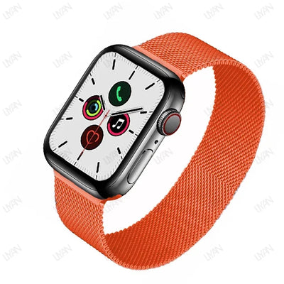 Milanese Loop for apple watch band 44mm 45mm 40mm 41mm 38-42mm pride bracelet iwatch series 9 8 7 6 SE 5 4 3 ultra 2 49mm strap