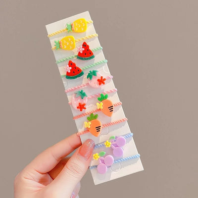40PCS/10PCS Girls Hair Accessories Kids Hair Clip Toddler Elastic Hair Bands Baby Hair Wear Hair Styling Tool Headdress Headwear