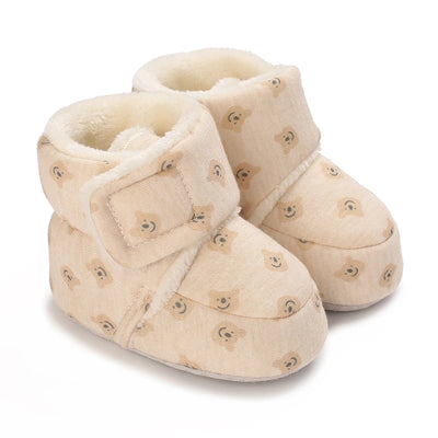 Winter Cute Cartoon Baby Boots for Boys and Girls Cotton Soft Sole Anti slip and Warm Preschool Children's Walking Shoes with