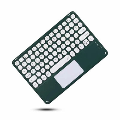 10-INCH SPANISH/ENGLISH BLUETOOTH KEYBOARD – WIRELESS RECHARGEABLE UNIVERSAL KEYBOARD FOR IPAD AIR/PRO, PHONE, TABLET, LAPTOP