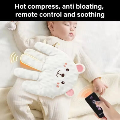 ELECTRIC BABY SOOTHING PALM PILLOW WITH REMOTE CONTROL – HEATED SIMULATED SLAPPING HAND SLEEP AID FOR NEWBORNS