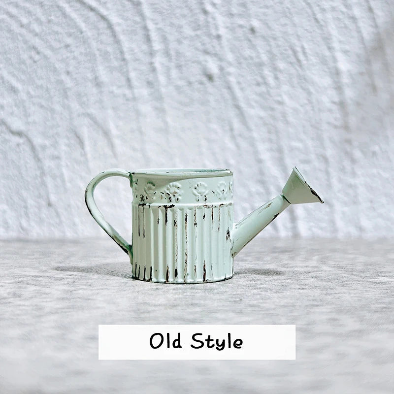 1:12 Dollhouse Miniature Alloy Watering Can Mini Lace-less Sprinkler Garden Scene Decor Toy Model DIY Doll House Accessories