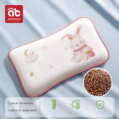AIBEDILA BABY KIDS CARTOON HEAD PROTECTION PILLOW WITH ICE SHREDS AND CASSIA SEED FILLING FOR SLEEPING AND SUPPORT