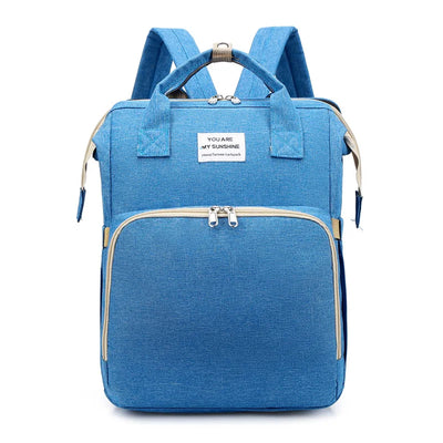 Folding Mommy Diaper Bags Baby Bed Fashion Women's Bag Maternity Nappy Diaper Bags Travel Milk Bottle Backpack Nursing Bags