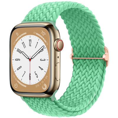Braided Solo Loop For Apple watch band 45mm 44mm 40mm 49mm 38 41mm Elastic correa bracelet series 8 9 5 4 3 SE 6 7 Ultra 2 strap