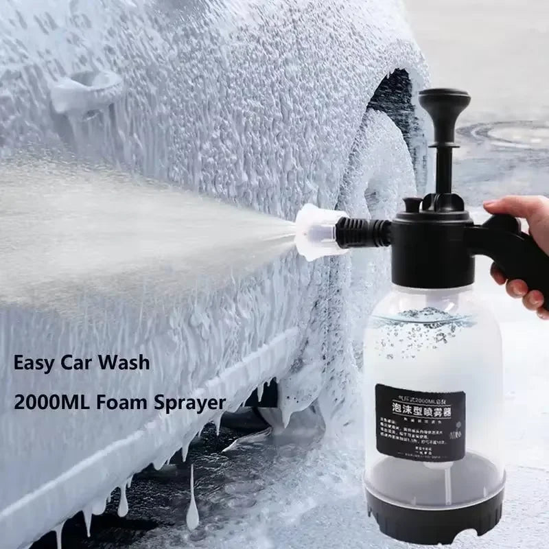 Car wash watering can hand-pressed car wash foam watering can home car 2L spray watering can flower watering sprayer