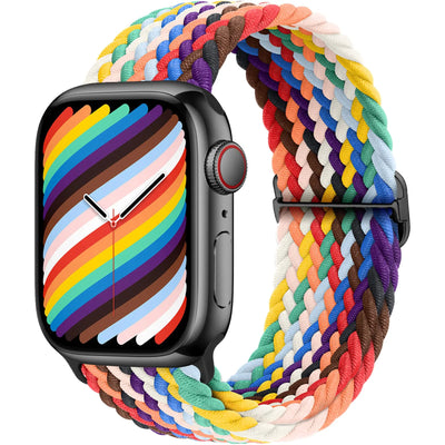 Braided Solo Loop For Apple watch band 45mm 44mm 40mm 49mm 38 41mm Elastic correa bracelet series 8 9 5 4 3 SE 6 7 Ultra 2 strap