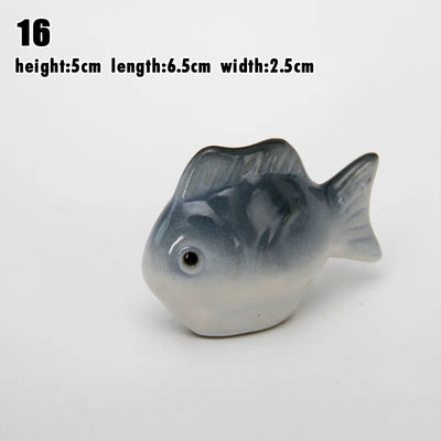 Garden Floating Ceramics Goldfish Creative Ceramic Underglaze Color Hand-painted Turtle Ornament Fish Tank Floating Decor Crafts