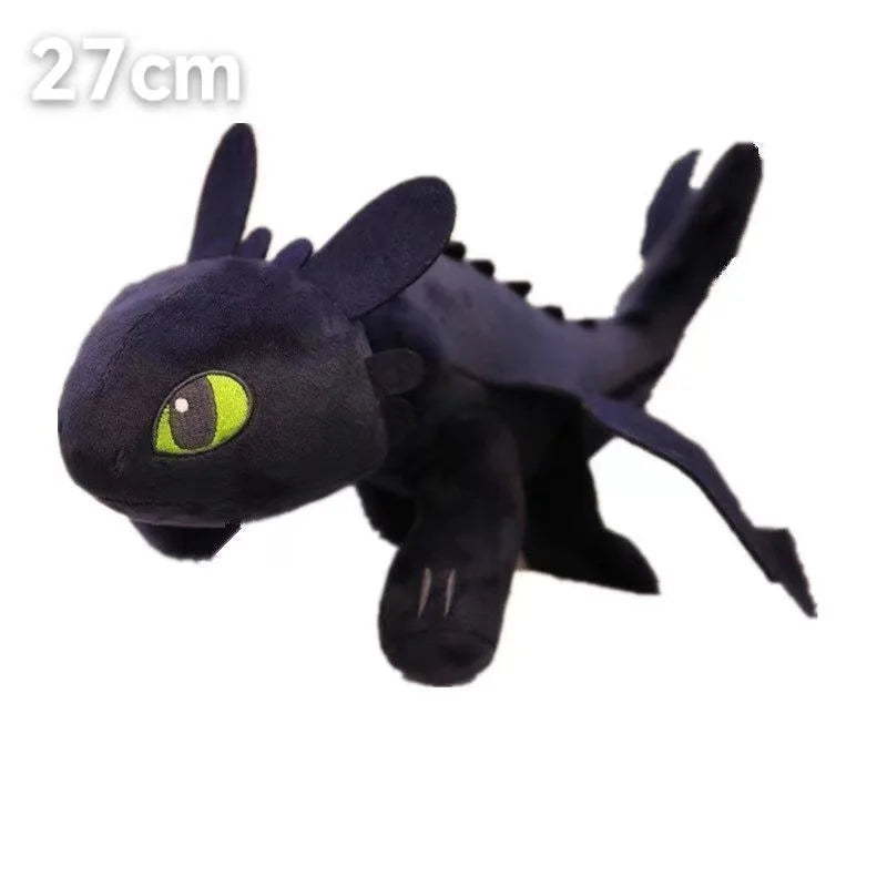 35/27cm Plushie Dragon Toys Kawaii White Black Dinosaurs Animal Stuffed Plush Toys Home Decor Boys Girls Birthday Xmas Gifts