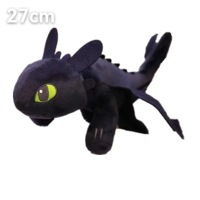 35/27cm Plushie Dragon Toys Kawaii White Black Dinosaurs Animal Stuffed Plush Toys Home Decor Boys Girls Birthday Xmas Gifts
