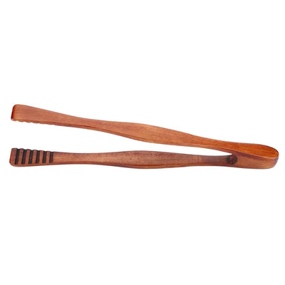 BBQ Serving Tong Wooden Barbecue Clip Buffet Food Tongs Bread Steak Kitchen Clamp Serving Tool for Salad Cake